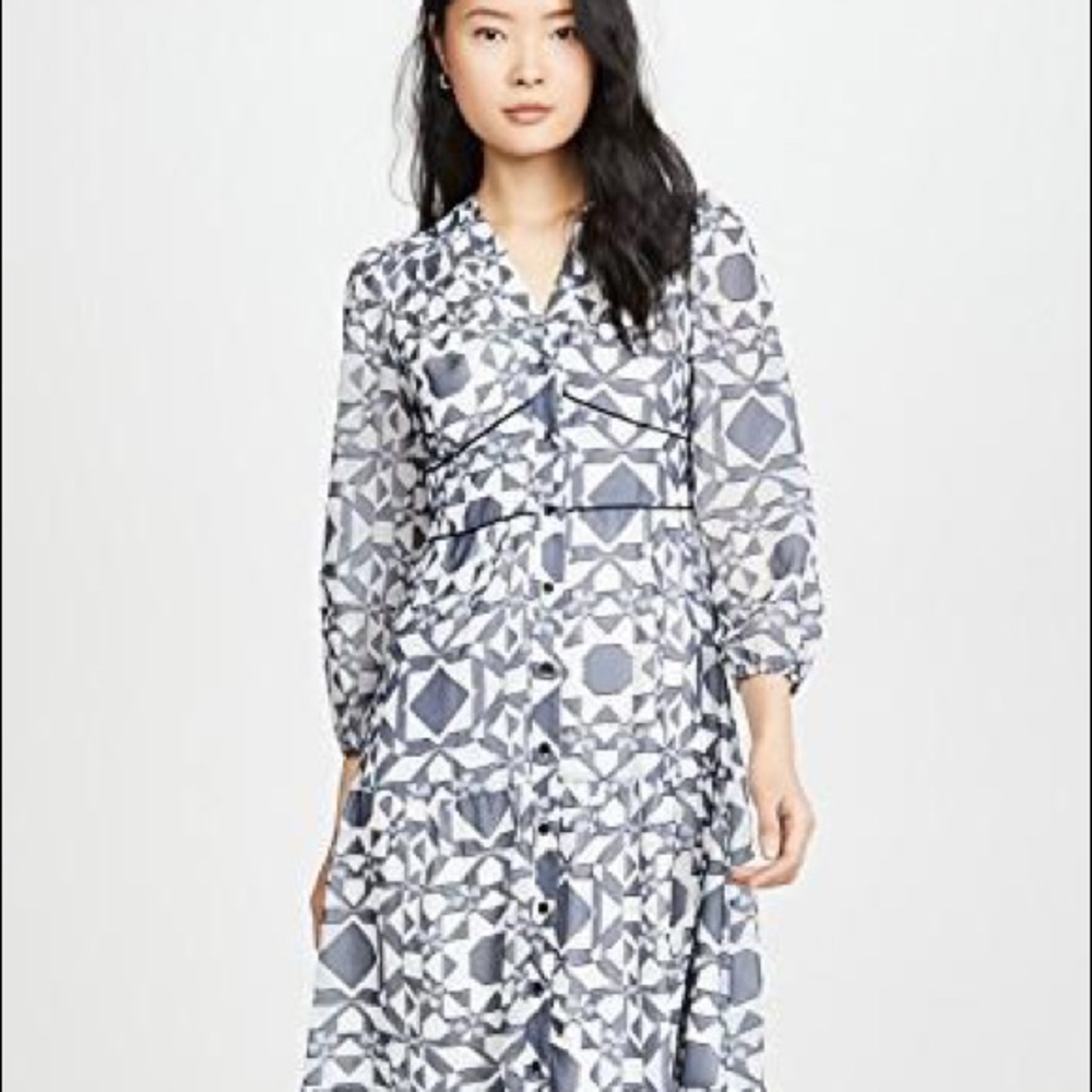 NWOT Shoshanna Demetria Petite Midi Dress